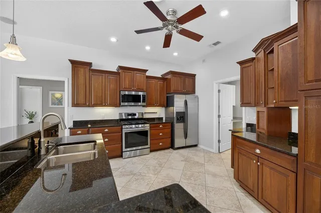 a view of a lake with a city