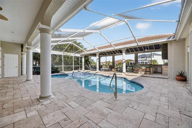 a view of an ocean from a balcony