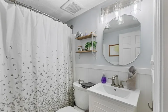 a view of a storage room with racks