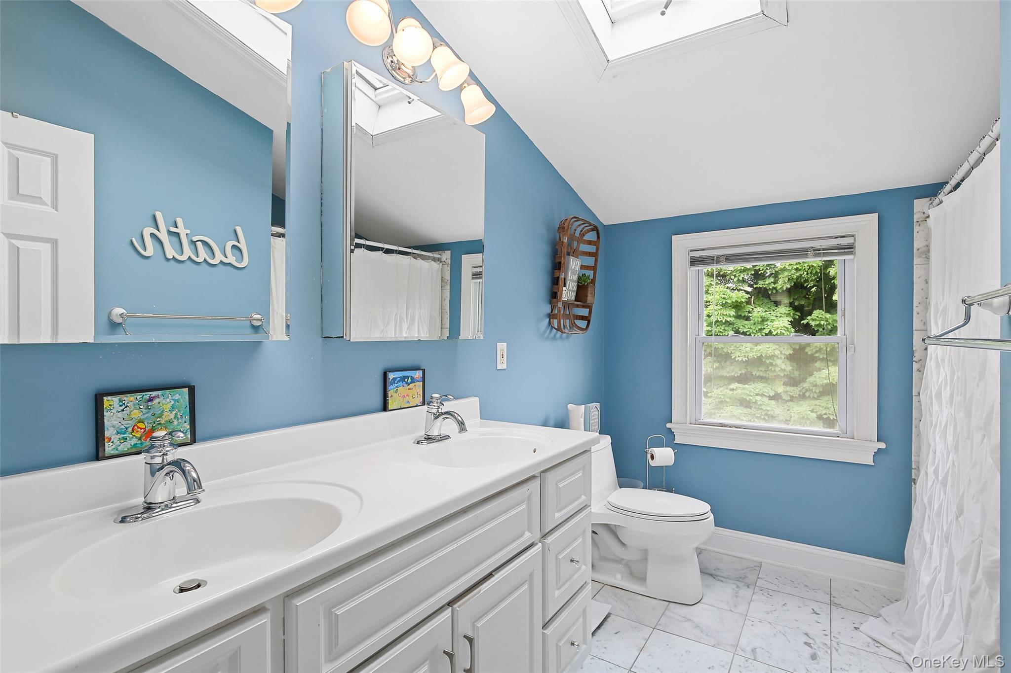 8 Goldwin Street Rye, NY 10580 - Photo 14 of 25 a bathroom with a sink a toilet and a mirror