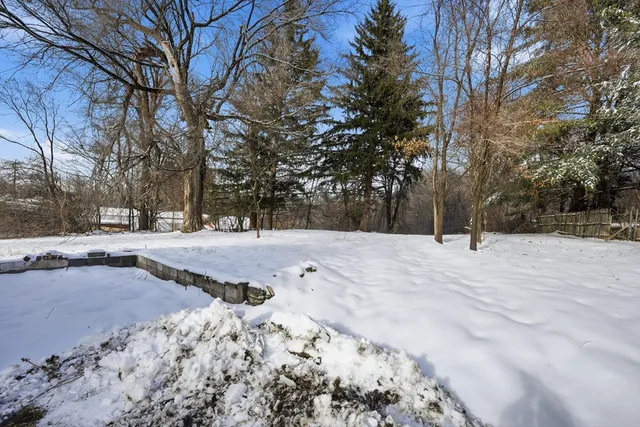 a view of snow covered with snow