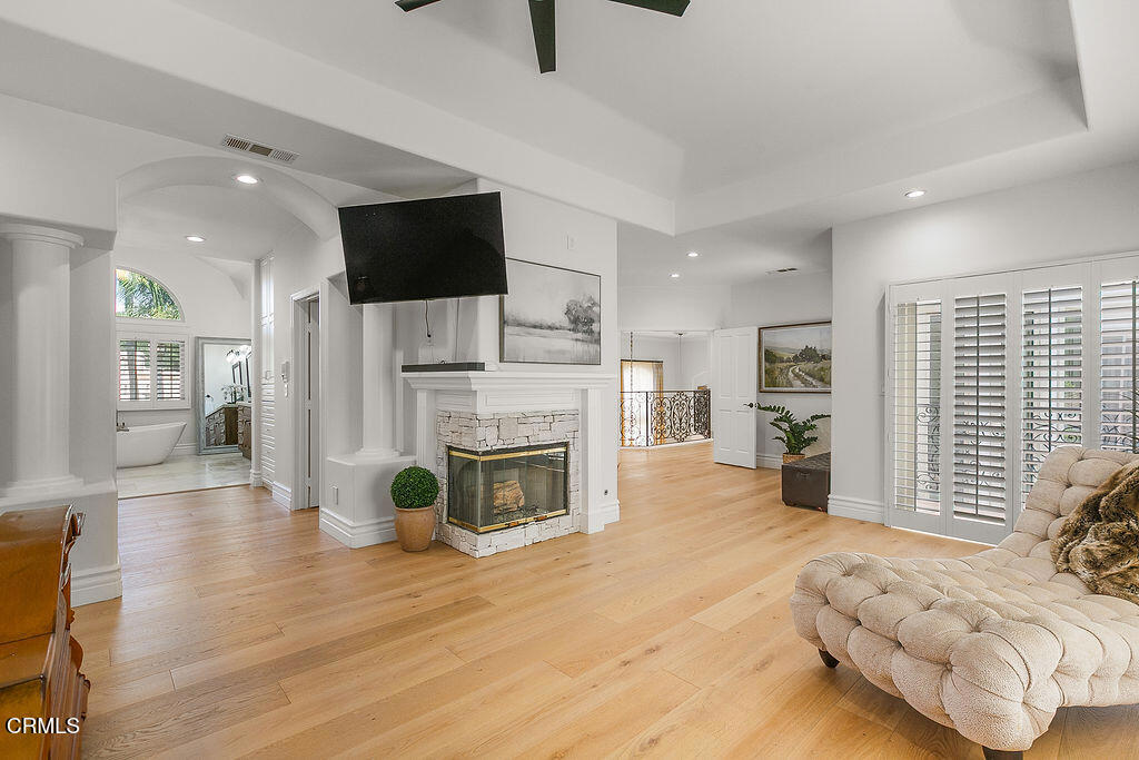 11016 Red Barn Road Camarillo, CA 93012 - Photo 55 of 72 a living room with furniture fireplace and flat screen tv