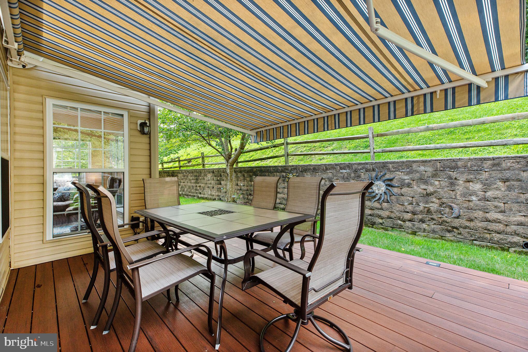3 Brentwood Road Boothwyn, PA 19061 - Photo 23 of 30 Deck with motorized retractable awning