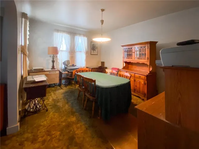 a large kitchen with lots of counter top space