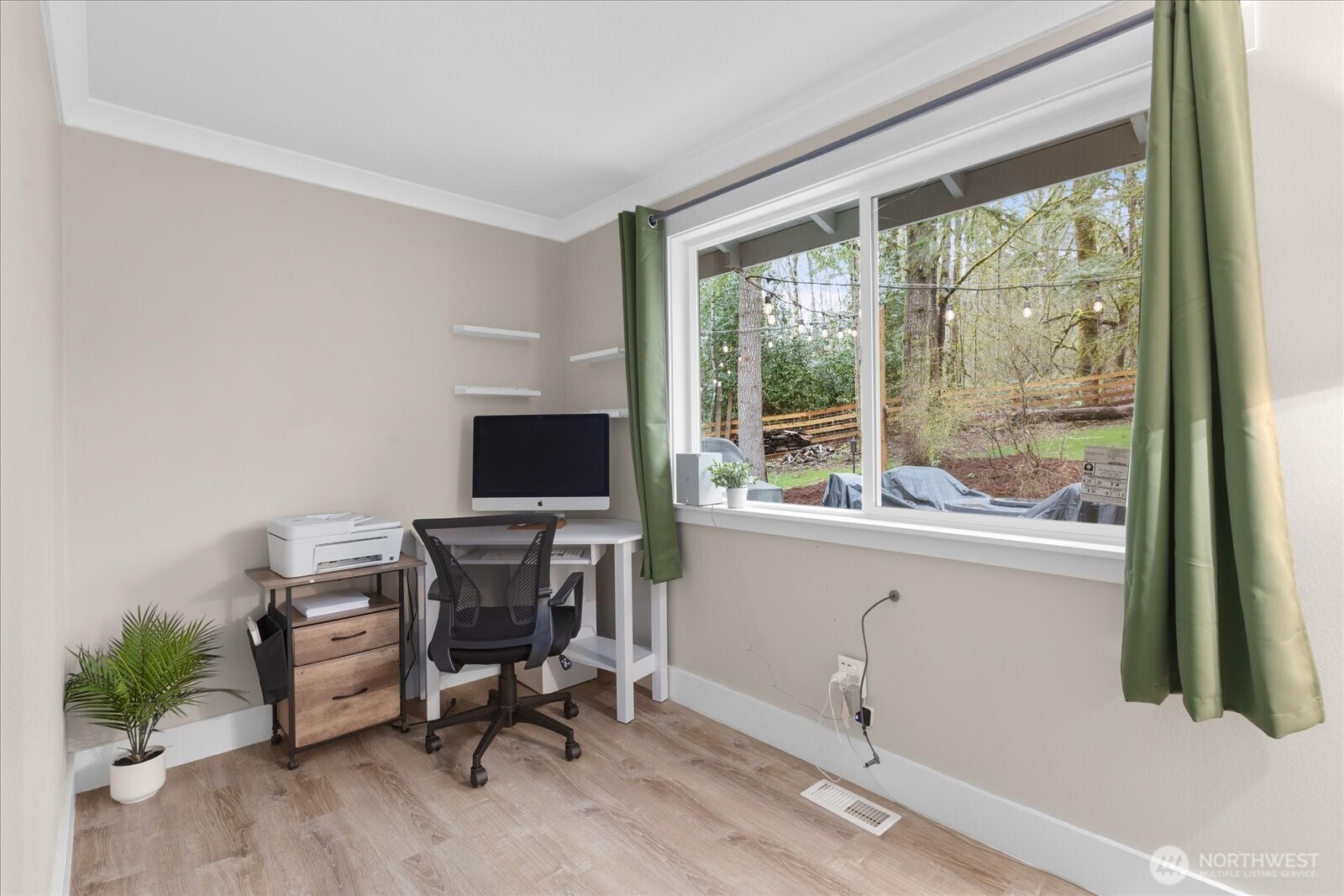 13425 North Echo Lake Road Snohomish, WA 98296 - Photo 16 of 39 a view of a workspace with furniture and a window