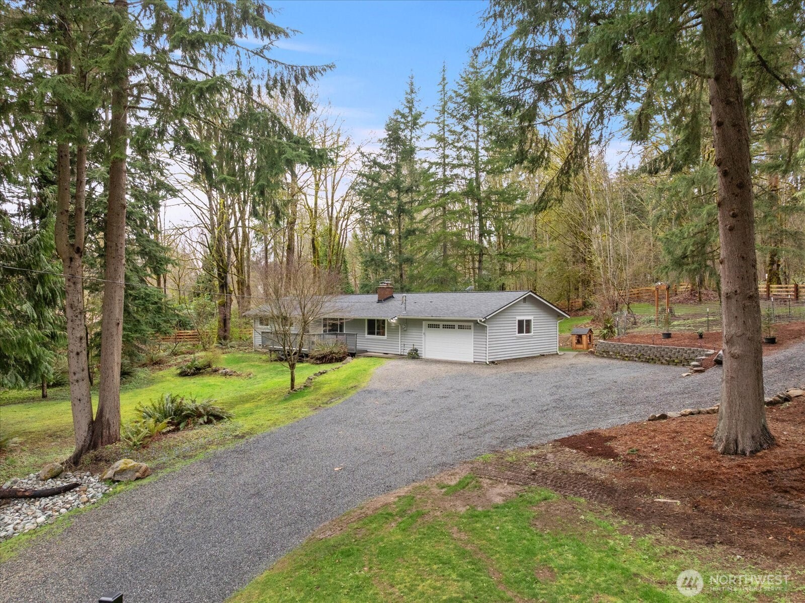 13425 North Echo Lake Road Snohomish, WA 98296 - Photo 3 of 39 a view of road with large trees