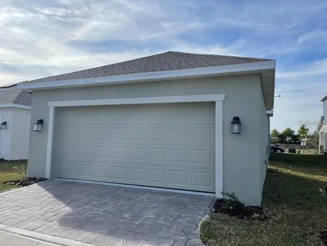 a backyard of a house
