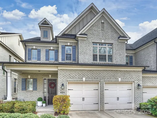 front view of a house with a garage