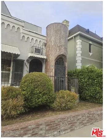 a front view of a house
