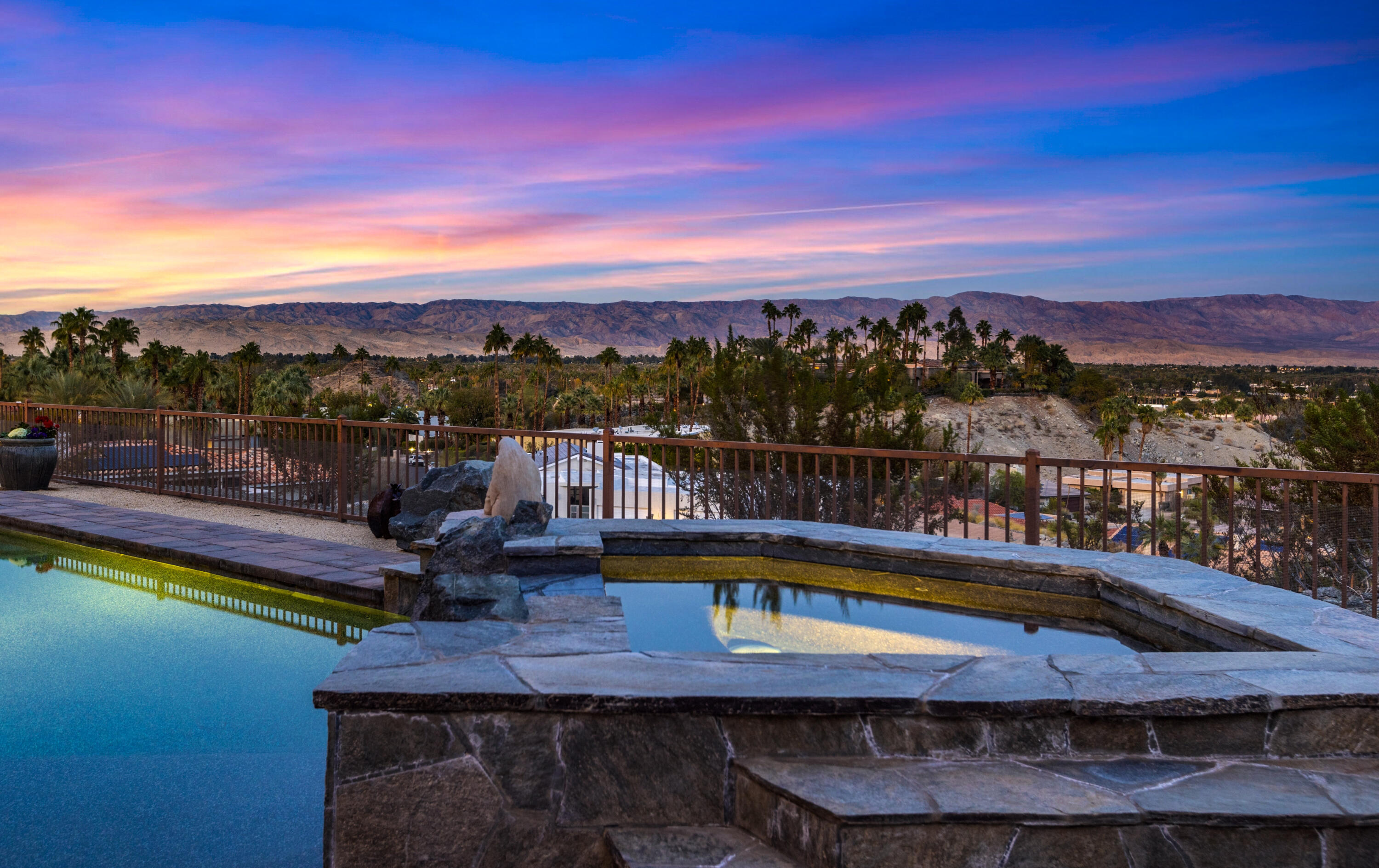 7 Nebulae Way Rancho Mirage, CA 92270 - Photo 2 of 40 a view of a city from a balcony