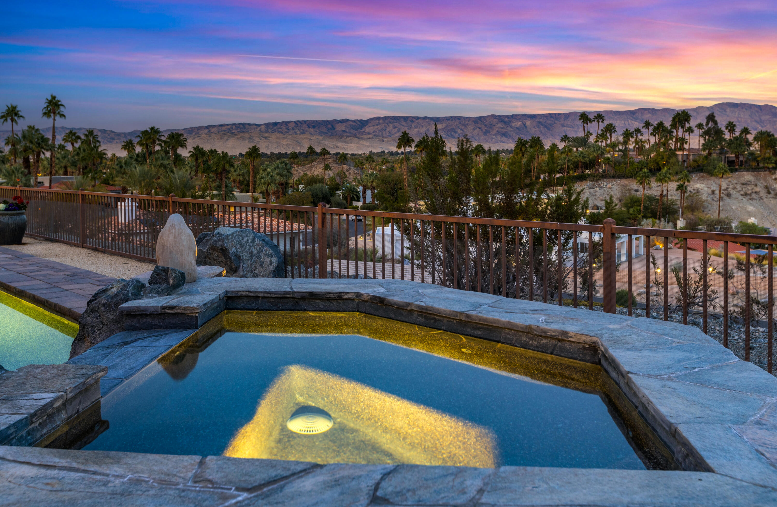 7 Nebulae Way Rancho Mirage, CA 92270 - Photo 37 of 40 a view of a chairs in a balcony