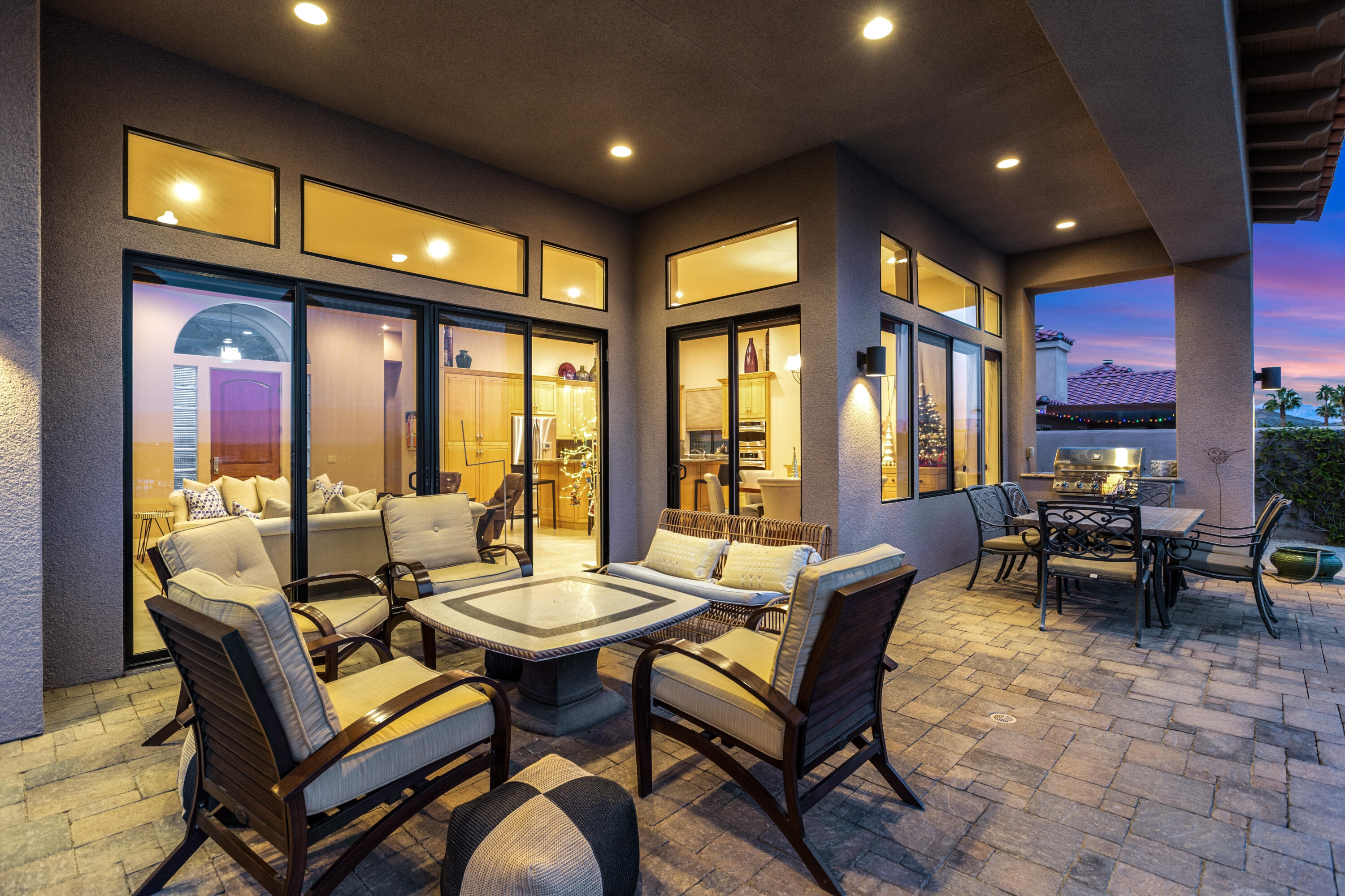 7 Nebulae Way Rancho Mirage, CA 92270 - Photo 38 of 40 a living room with furniture and a large window