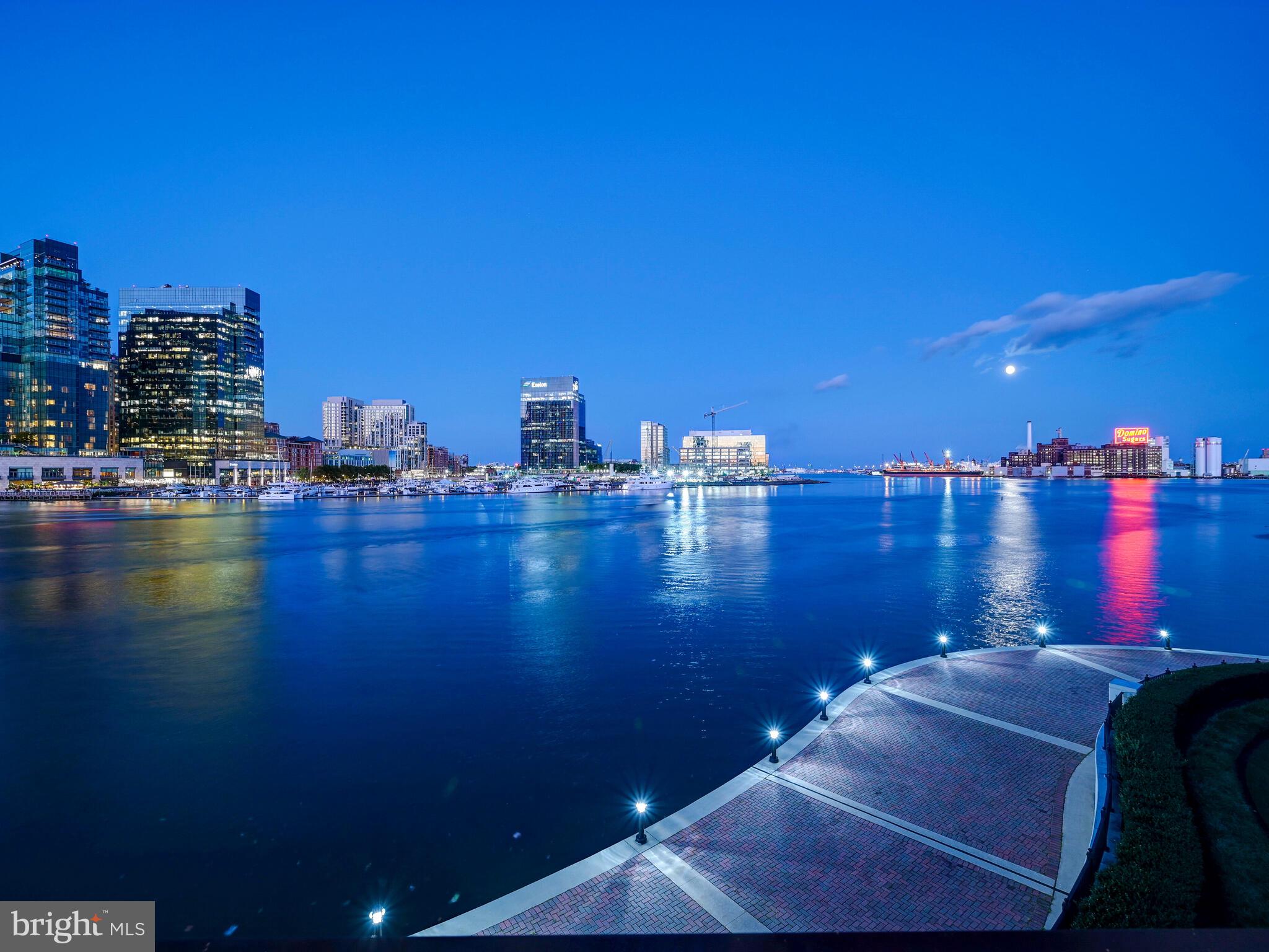 801 Key Highway, Unit P64 Baltimore, MD 21230 - Photo 51 of 52 Nighttime Views of the Promenade