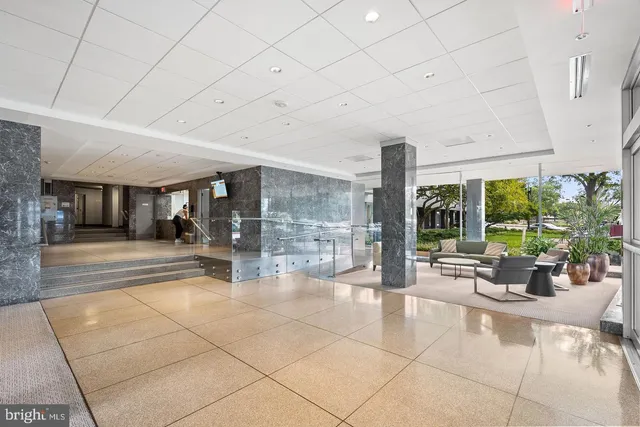 a view of interior of the building