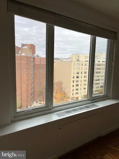 a view of a large window with an outdoor view
