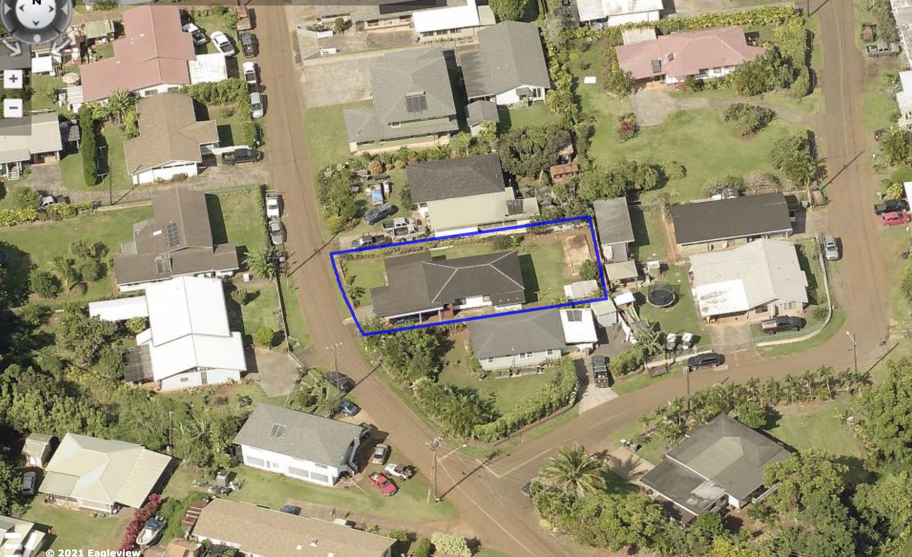 4670 Opu Road Kalaheo, HI 96741 - Photo 27 of 27 an aerial view of residential house with parking