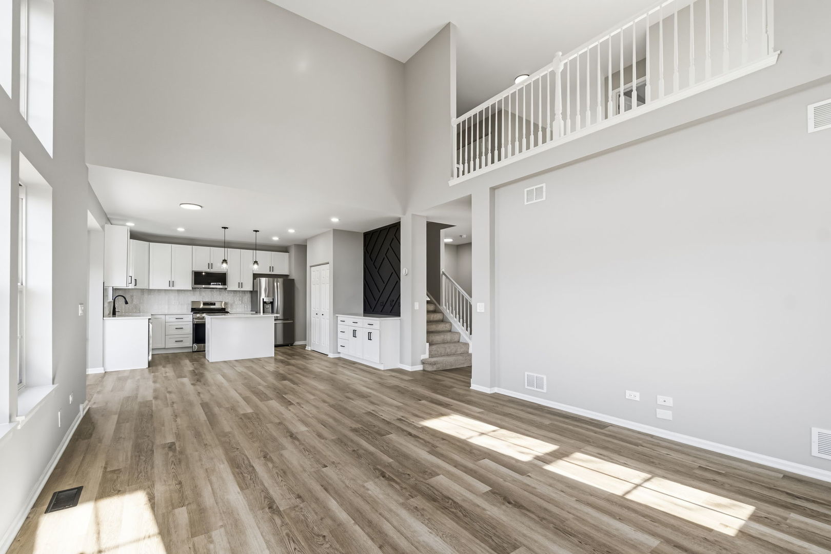 22718 Bass Lake Road Plainfield, IL 60544 - Photo 4 of 15 a view of kitchen with furniture and wooden floor