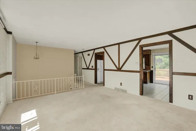 a view of an empty room