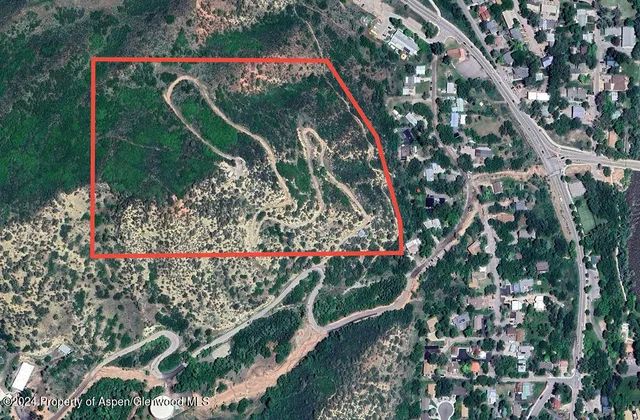 an outdoor space with lots of flowers and trees