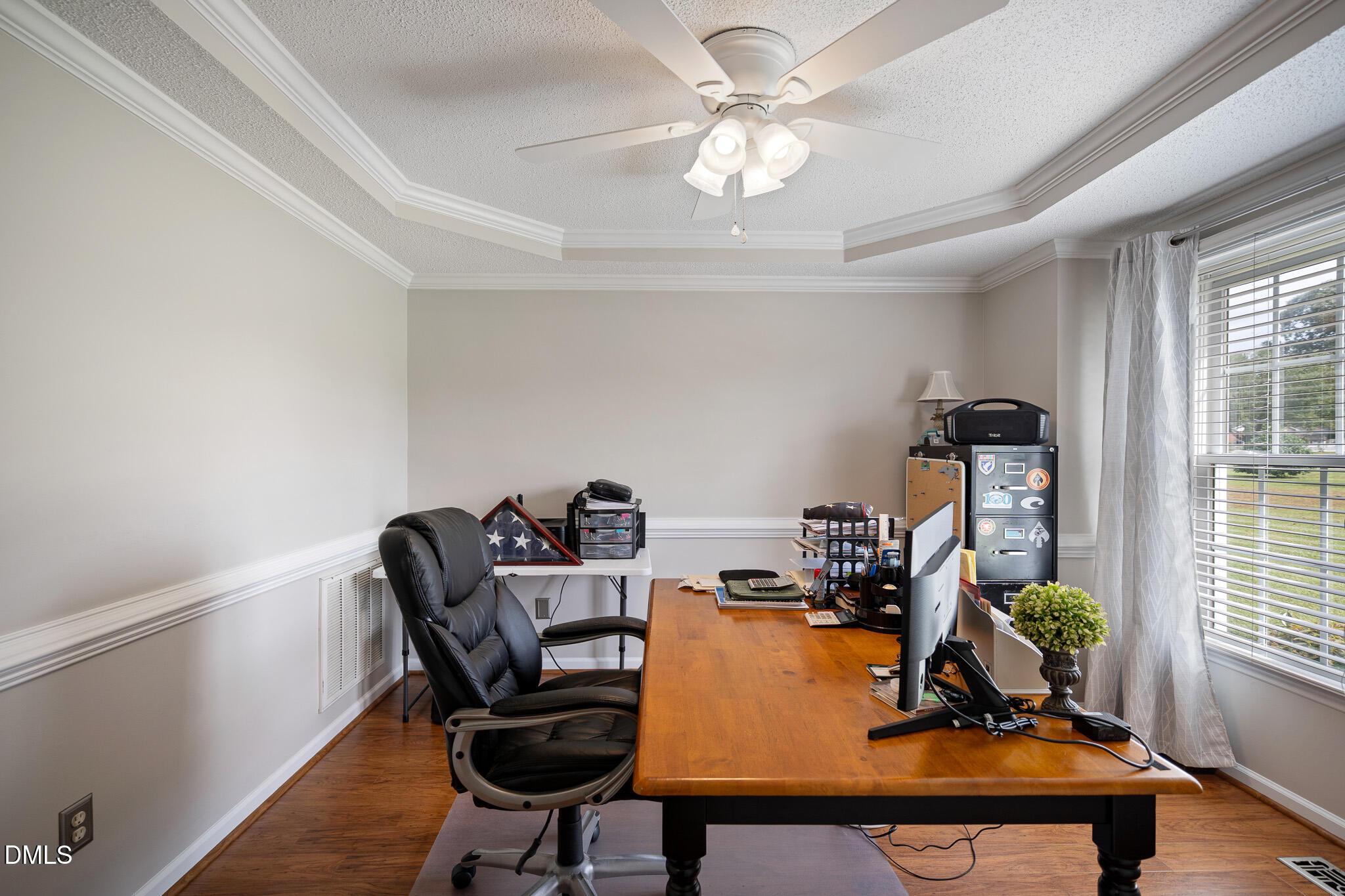 168 Tanning Ridge Drive Dunn, NC 28334 - Photo 14 of 33 a view of a workspace with furniture and a window