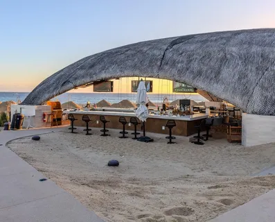 a view of a terrace with seating space