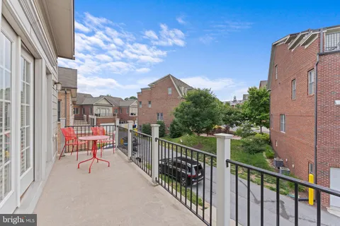 a view of city from balcony