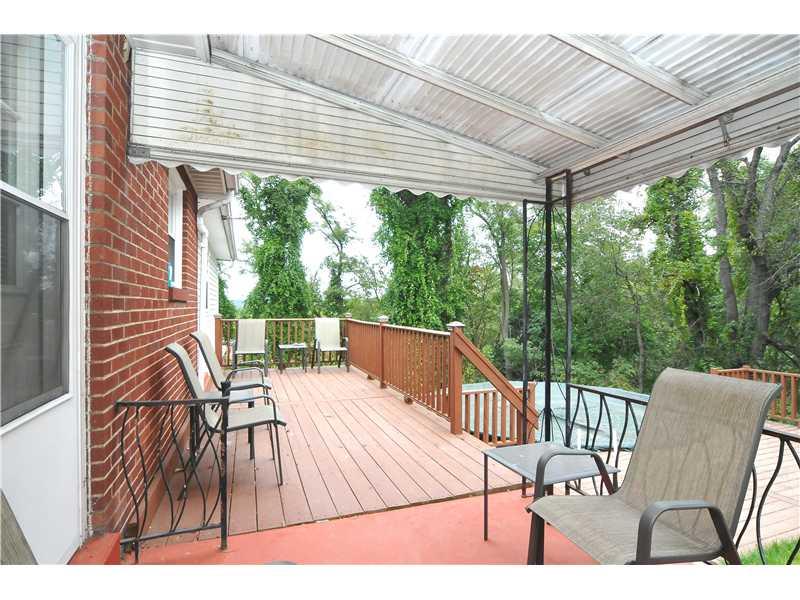 1341 Bechtel Street Monaca, PA 15061 - Photo 7 of 8 Patio/Deck. Back deck with pool and large backyard.