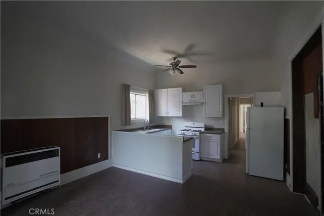 a view of a livingroom with a fireplace