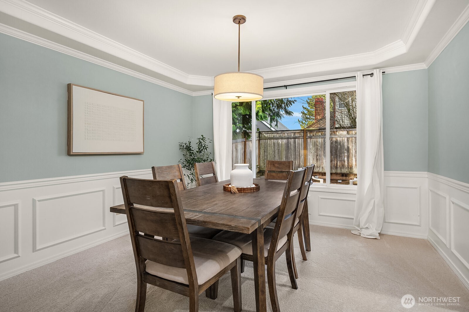 4662 244th Place Southeast Issaquah, WA 98029 - Photo 8 of 40 a view of a dining room with furniture window and outside view