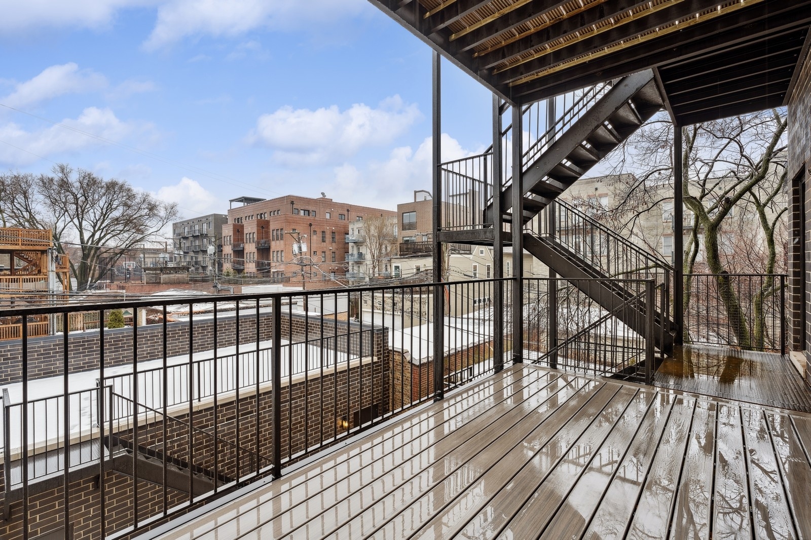 1511 West Byron Street, Unit 2 Chicago, IL 60613 - Photo 19 of 21 a view of balcony with wooden floor