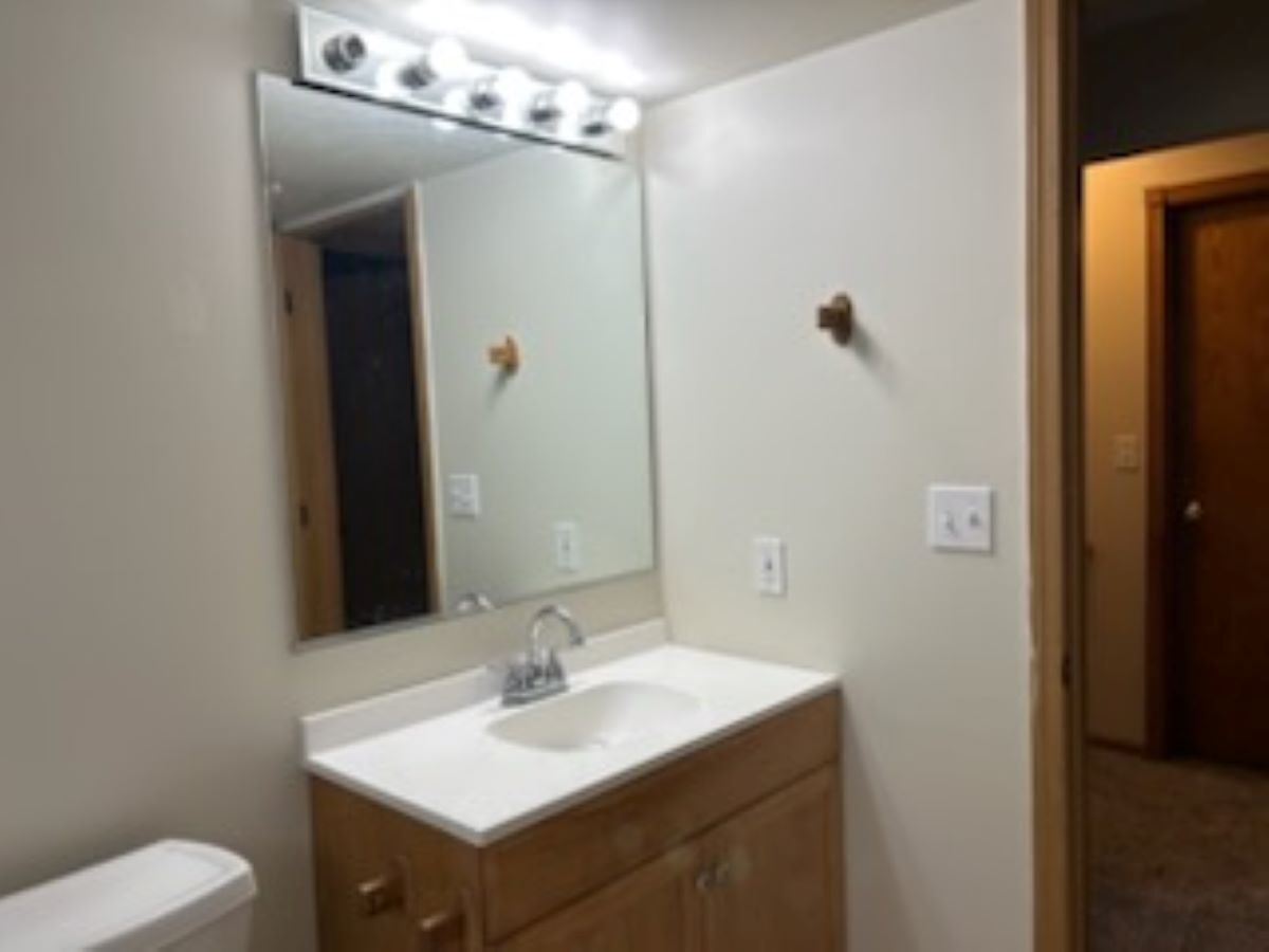 711 Prospect Street Kirkland, IL 60146 - Photo 16 of 23 a bathroom with a sink toilet and mirror
