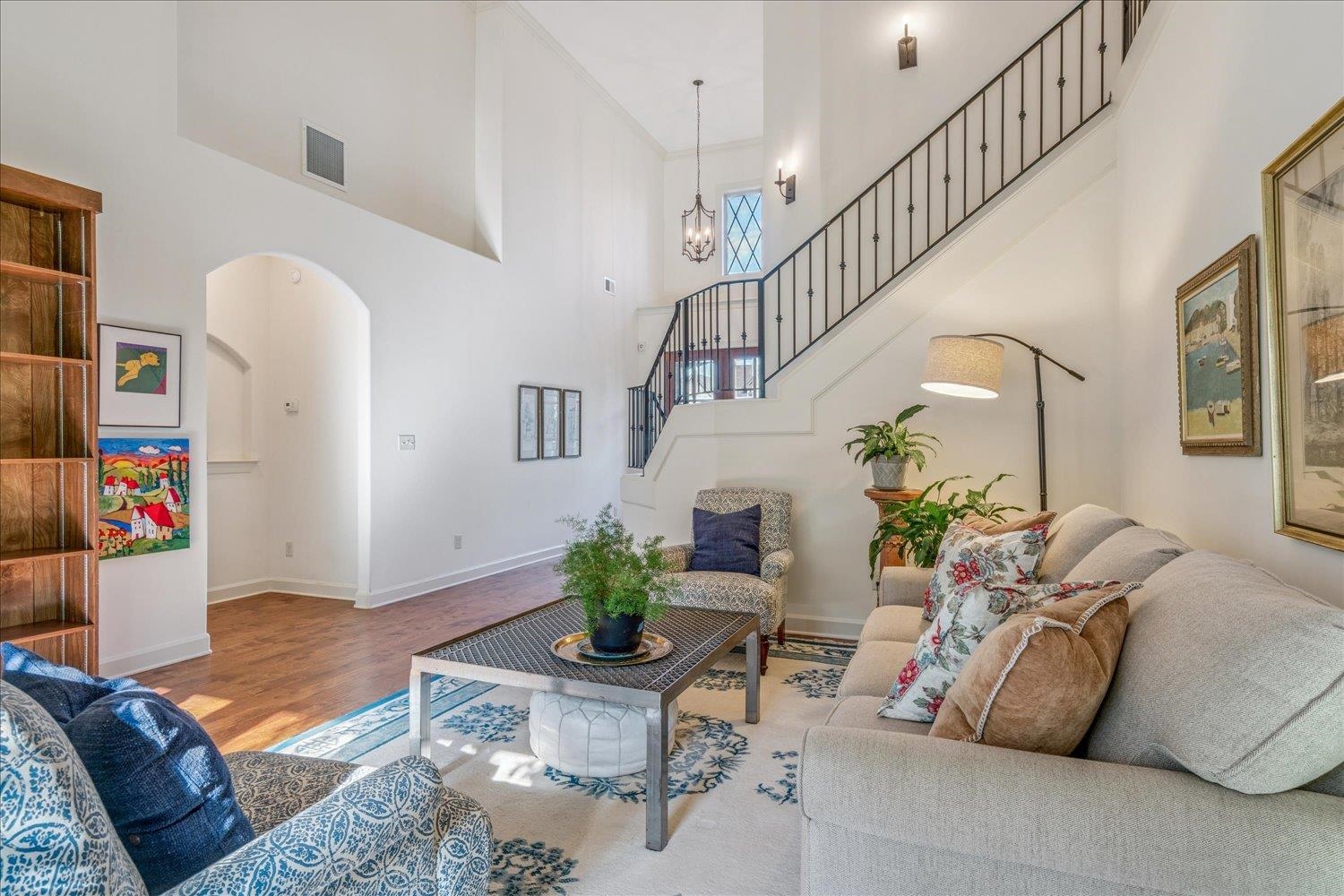 1349 Beautiful Place Collierville, TN 38017 - Photo 19 of 40 a living room with furniture and wooden floor