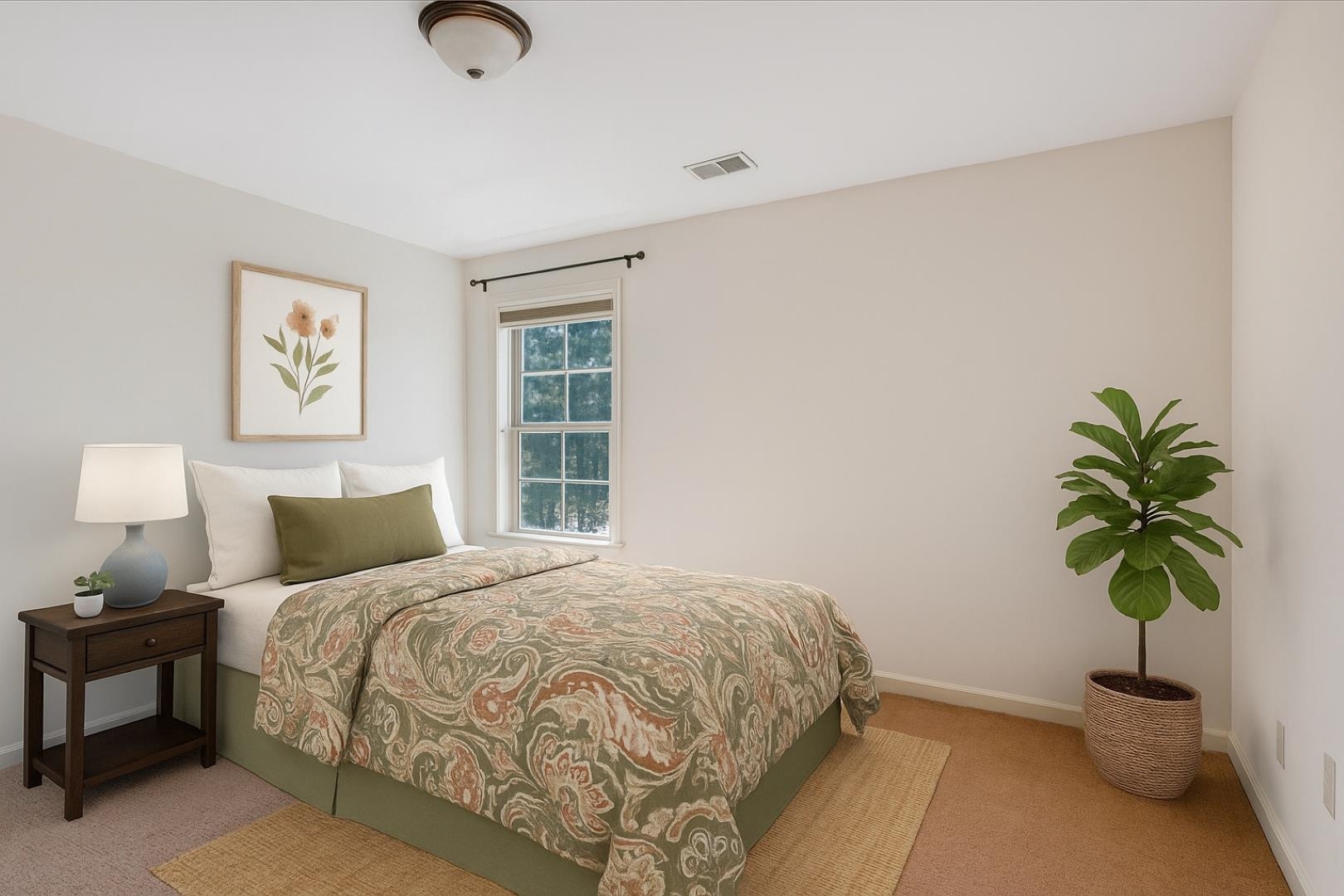 1349 Beautiful Place Collierville, TN 38017 - Photo 37 of 40 a bedroom with a bed and a potted plant