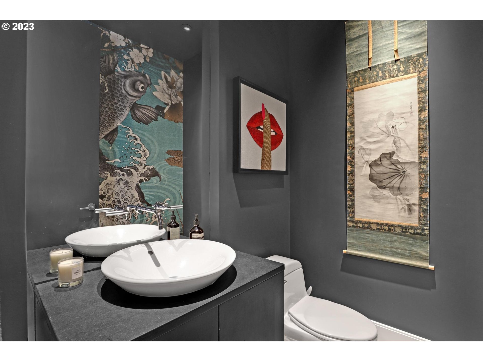 2122 Southwest Myrtle Street Portland, OR 97201 - Photo 17 of 47 a bathroom with a sink and a mirror