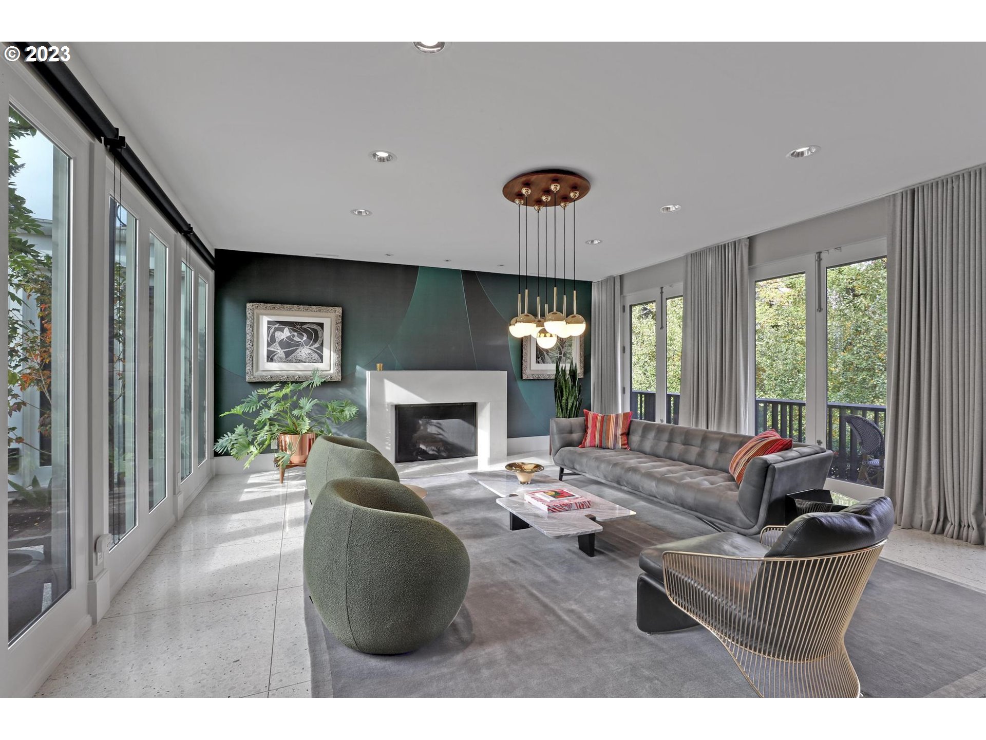 2122 Southwest Myrtle Street Portland, OR 97201 - Photo 4 of 47 a living room with furniture and a fireplace