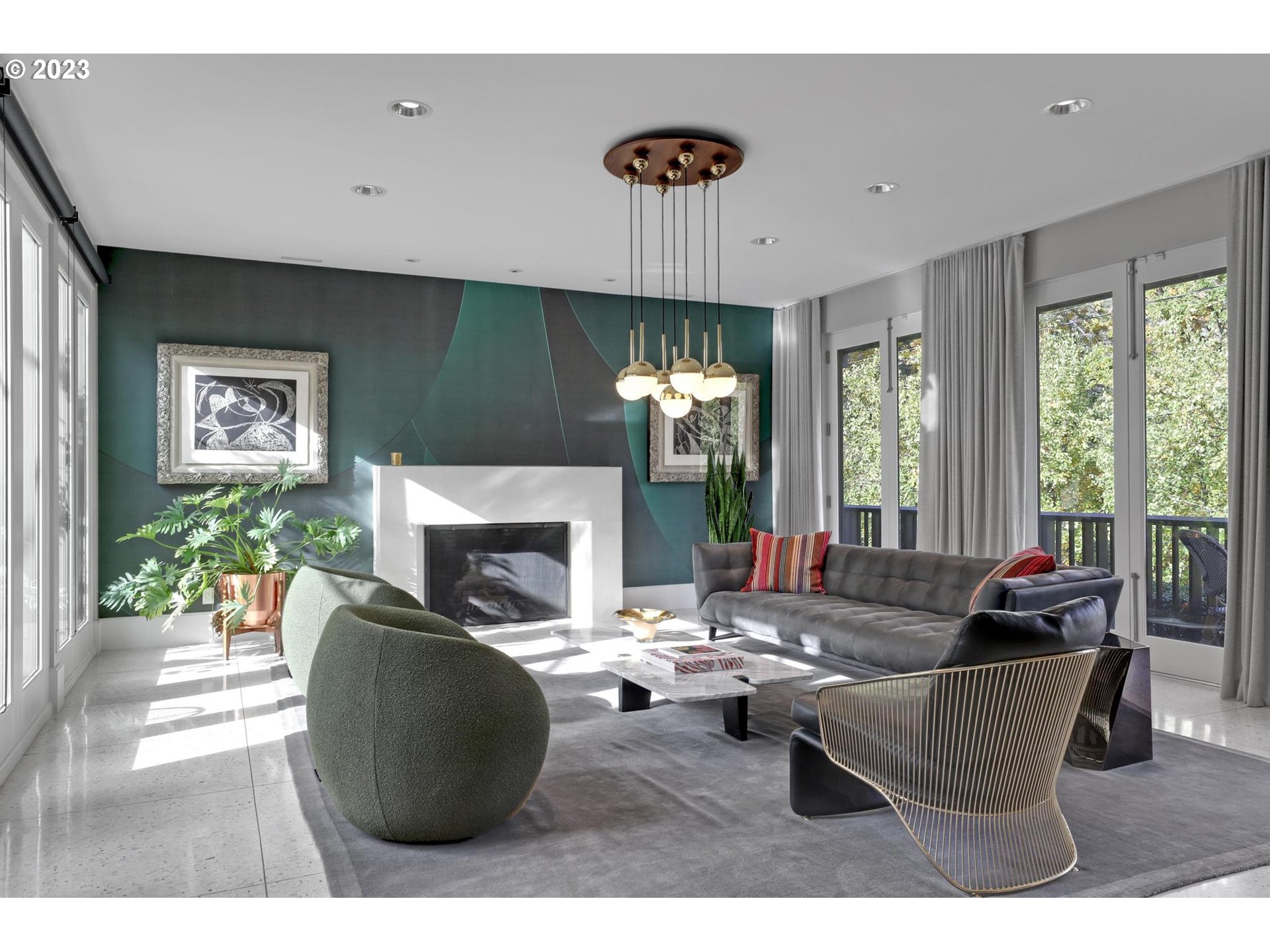 2122 Southwest Myrtle Street Portland, OR 97201 - Photo 5 of 47 a living room with furniture and a fireplace