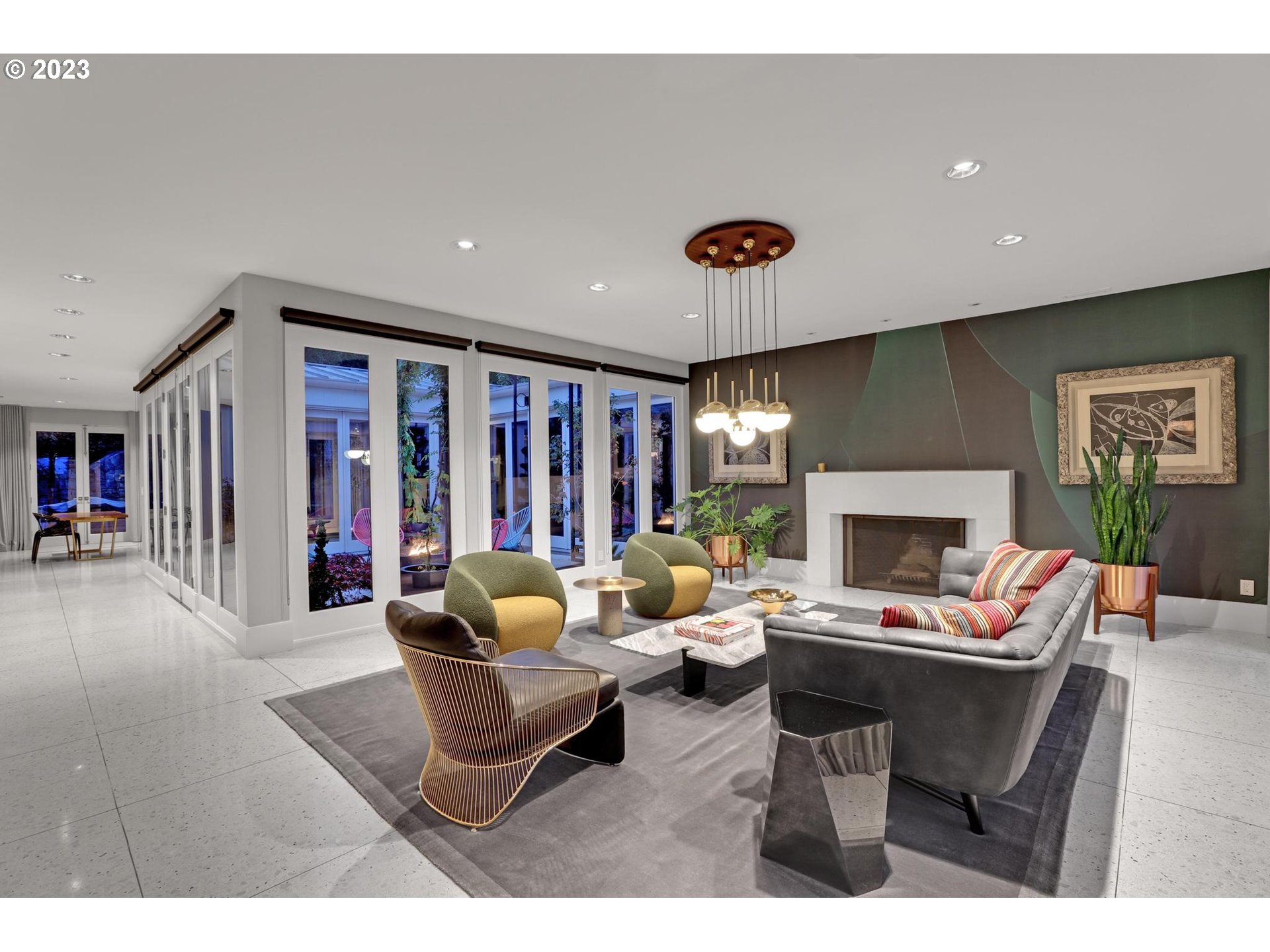2122 Southwest Myrtle Street Portland, OR 97201 - Photo 10 of 47 a living room with furniture and a fireplace