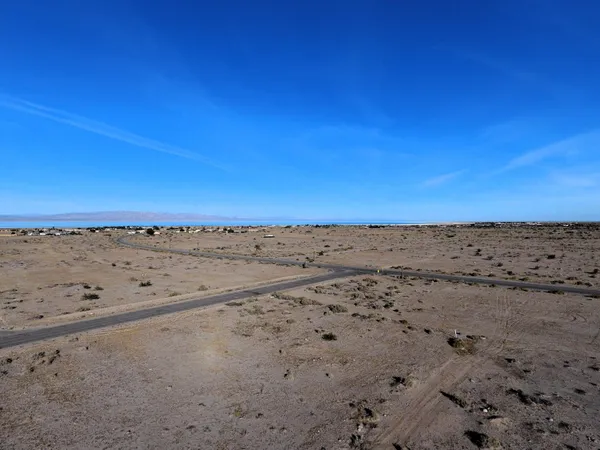 an view of beach and city