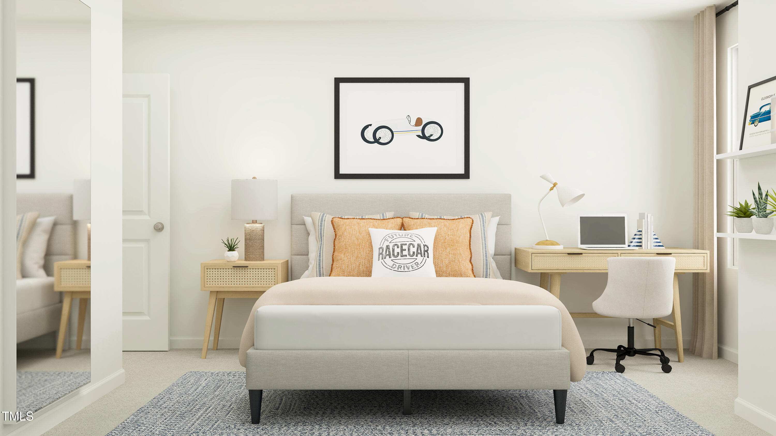 1005 Red Finch Way Angier, NC 27526 - Photo 15 of 25 a bedroom with a bed and a table