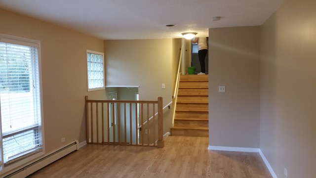 39232 North Rustic Drive Lake Villa, IL 60046 - Photo 9 of 12 a view of a hallway with wooden floor and stairs