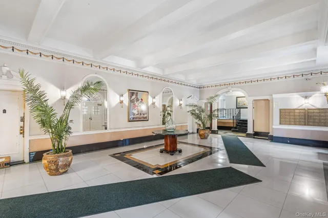 a view of a building with a street