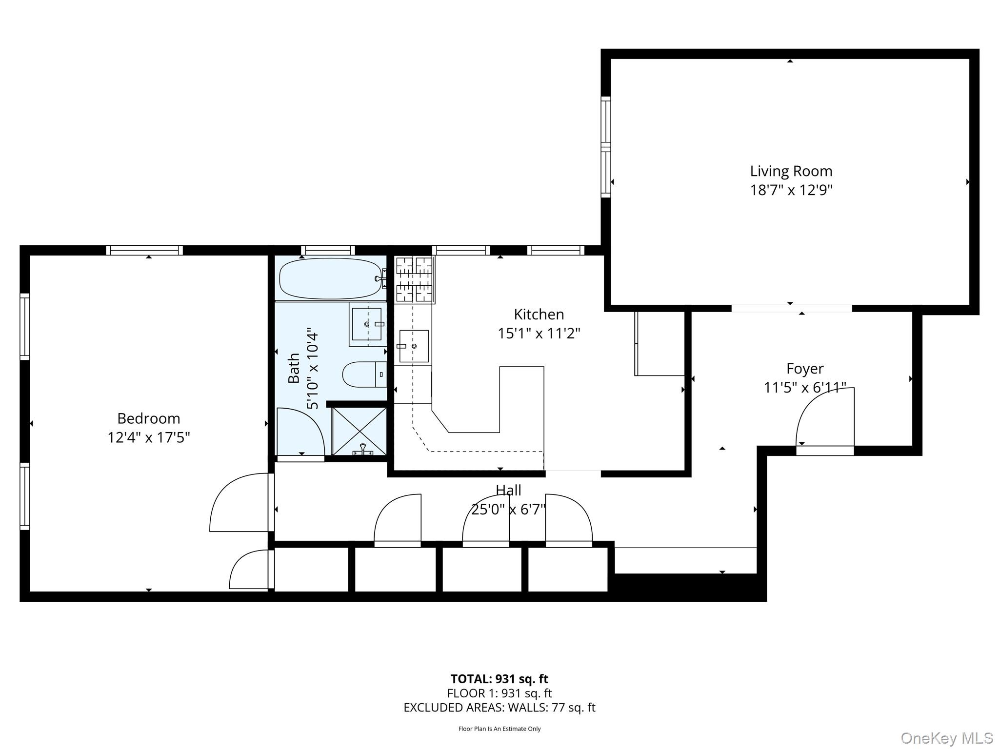 45 Kew Gardens Road, Unit 4A Queens, NY 11415 - Photo 19 of 19 a picture of a floor plan