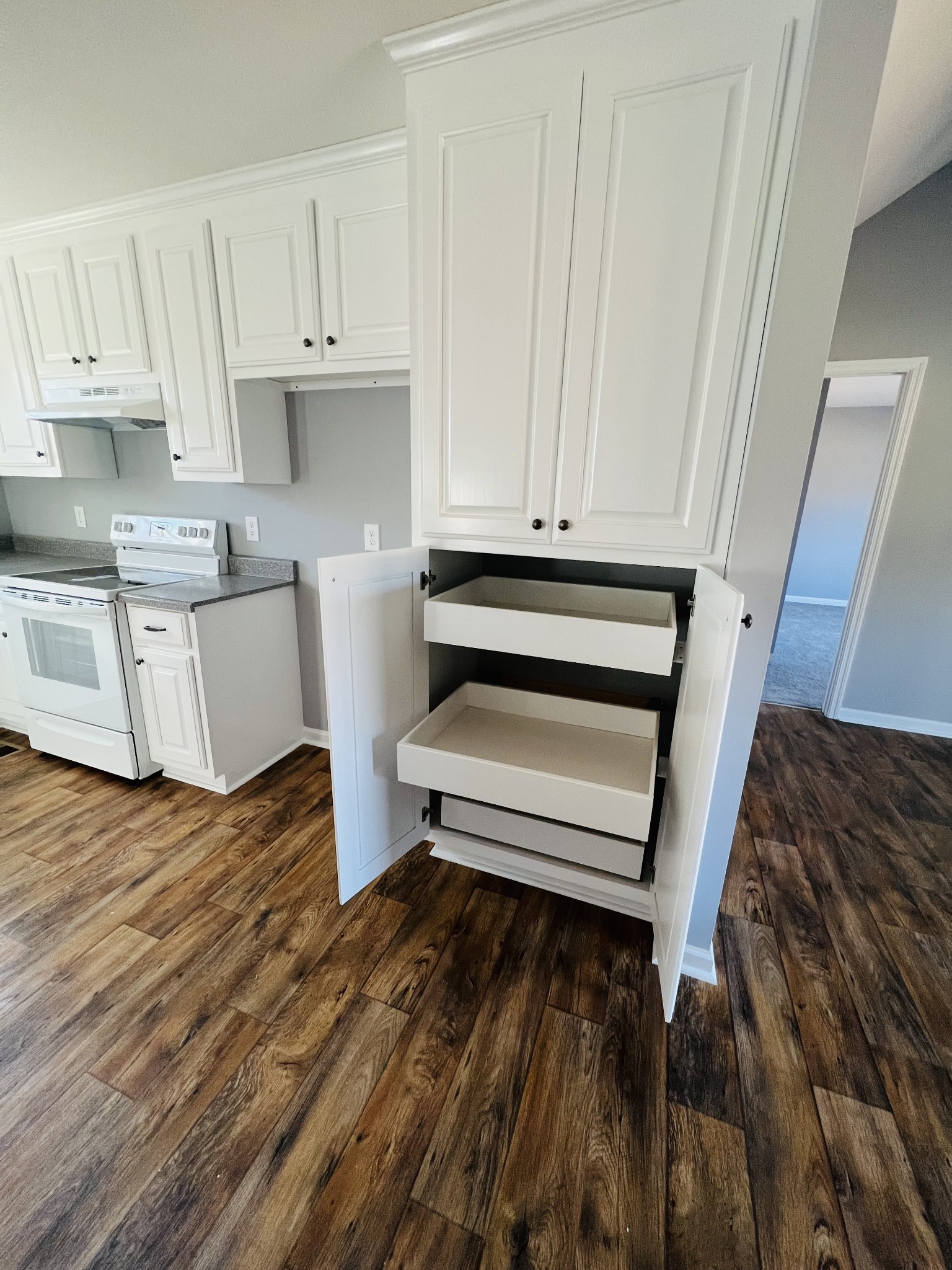 2379 Franklin Hayes Road Pulaski, TN 38478 - Photo 7 of 19 a view of kitchen and wooden floor