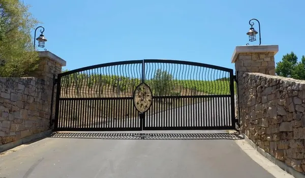an aerial view of a pool patio swimming pool and outdoor seating