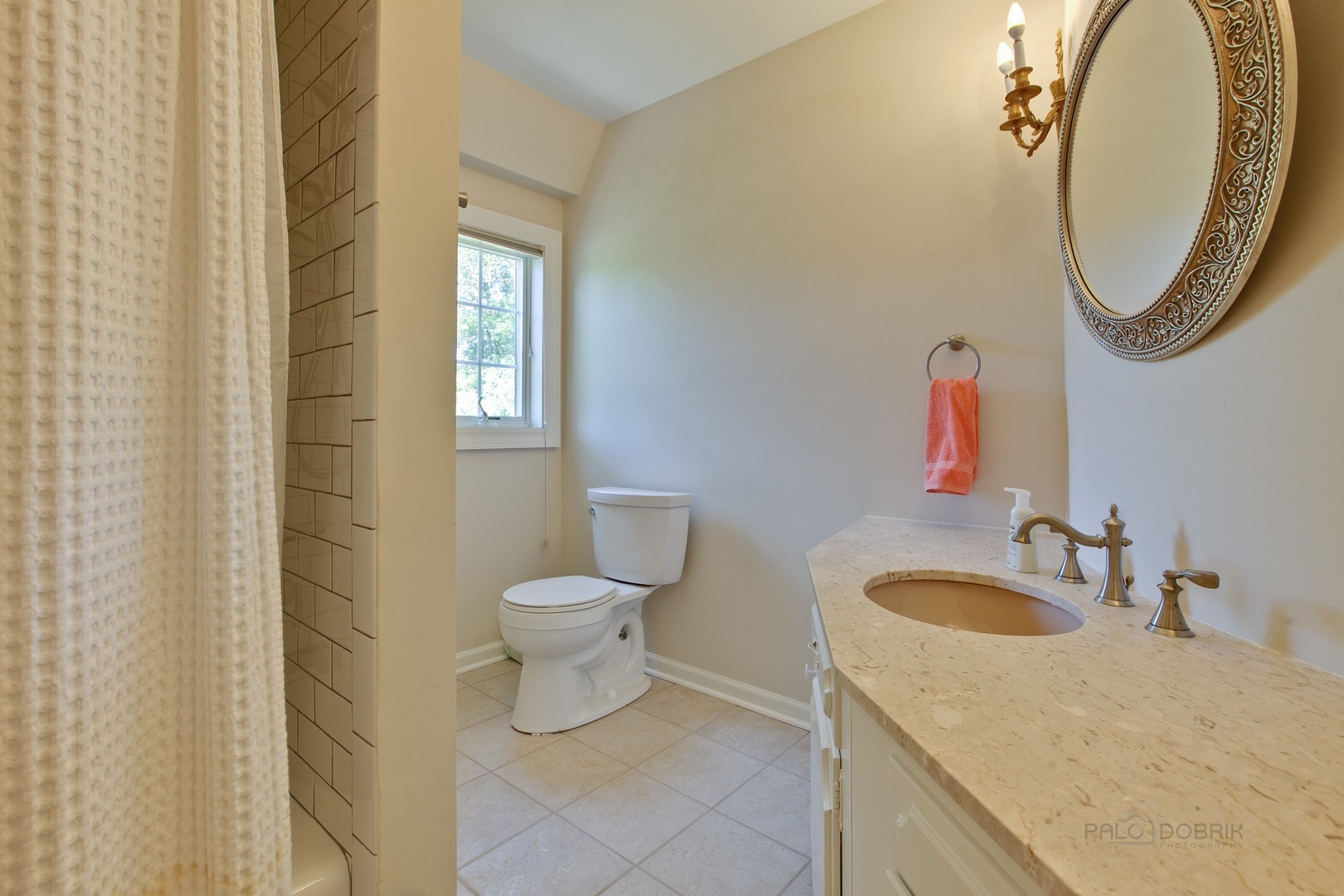 13 Forest Hills Road Lake Bluff, IL 60044 - Photo 22 of 24 a bathroom with a granite countertop sink and a mirror