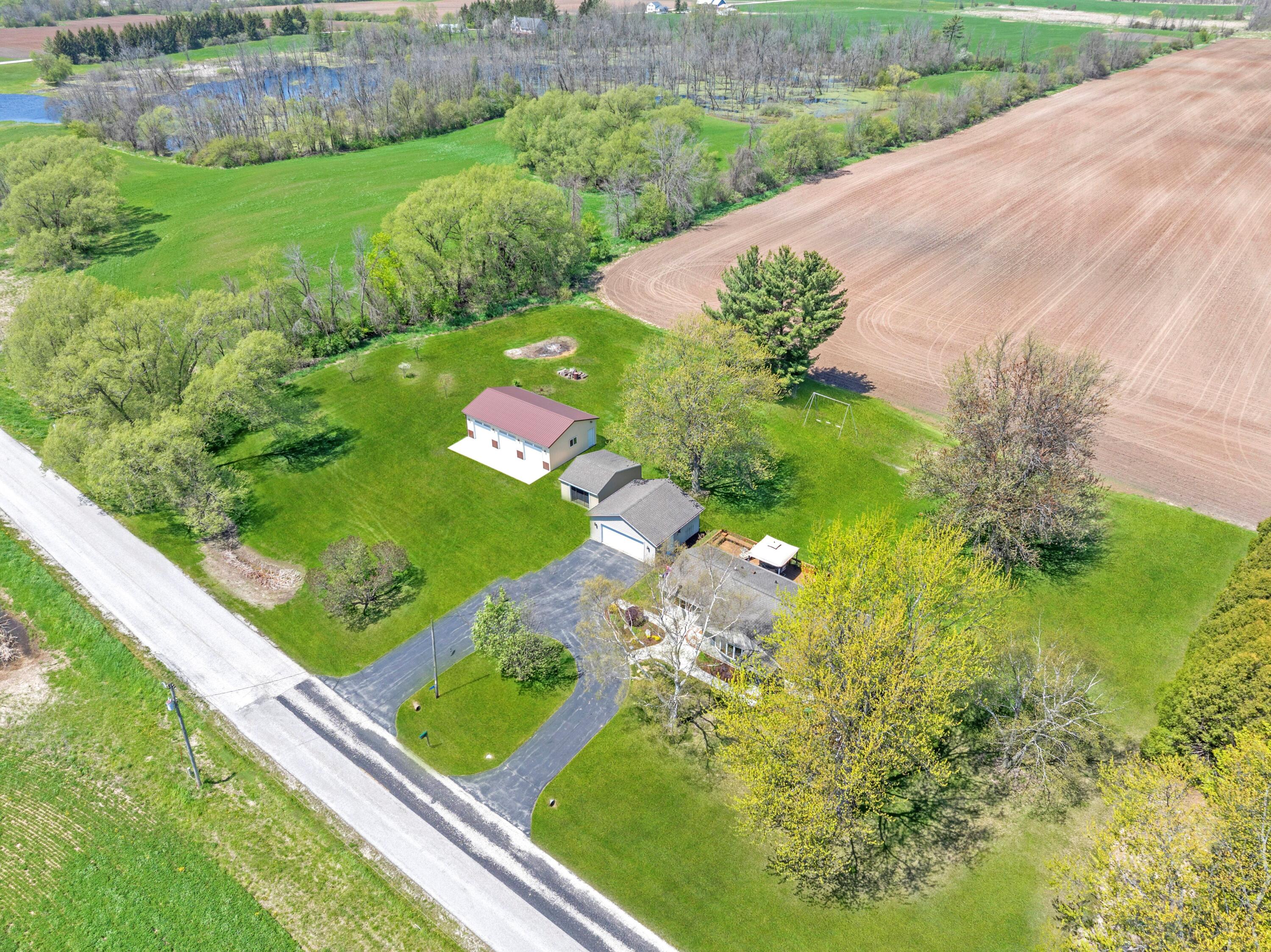 W2184 Rowe Road Herman, WI 53083 - Photo 37 of 40 Front Yard Aerial resized