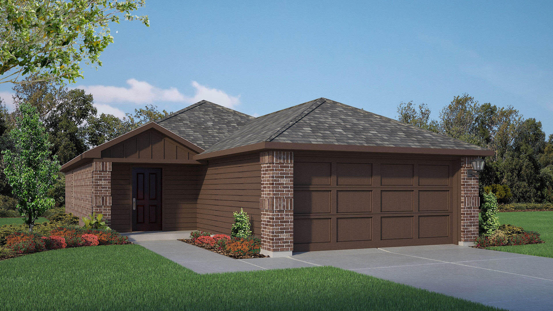 7452 10th Street Lubbock, TX 79416 - Photo 2 of 3 front view of a house with a yard