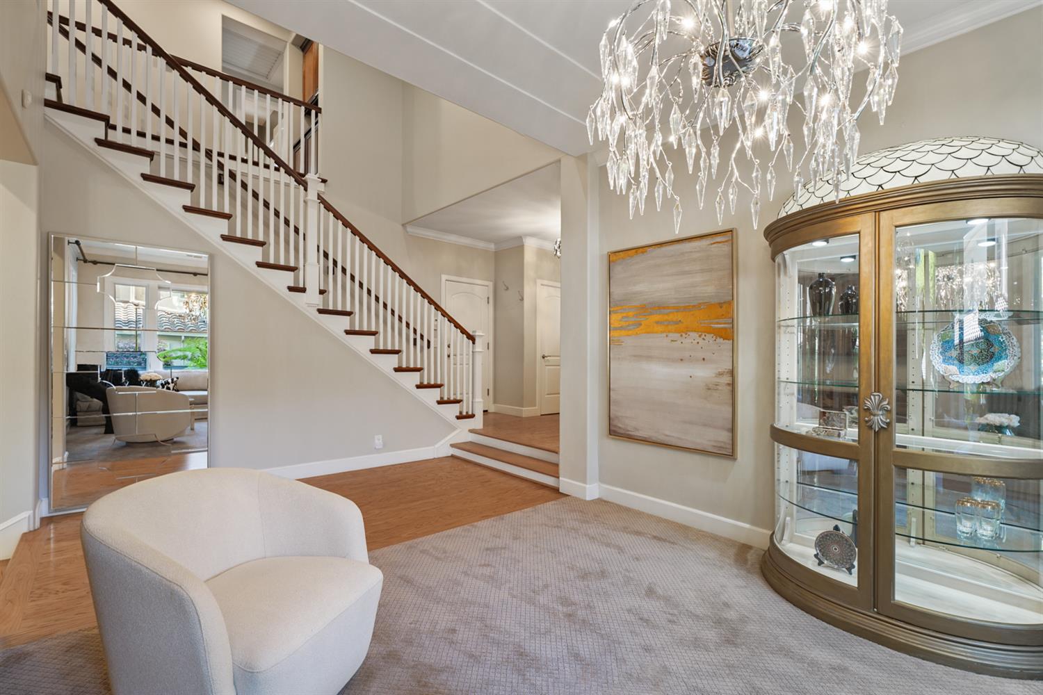 5512 Riviera Granite Bay, CA 95746 - Photo 12 of 76 a view of entryway and hall with wooden floor
