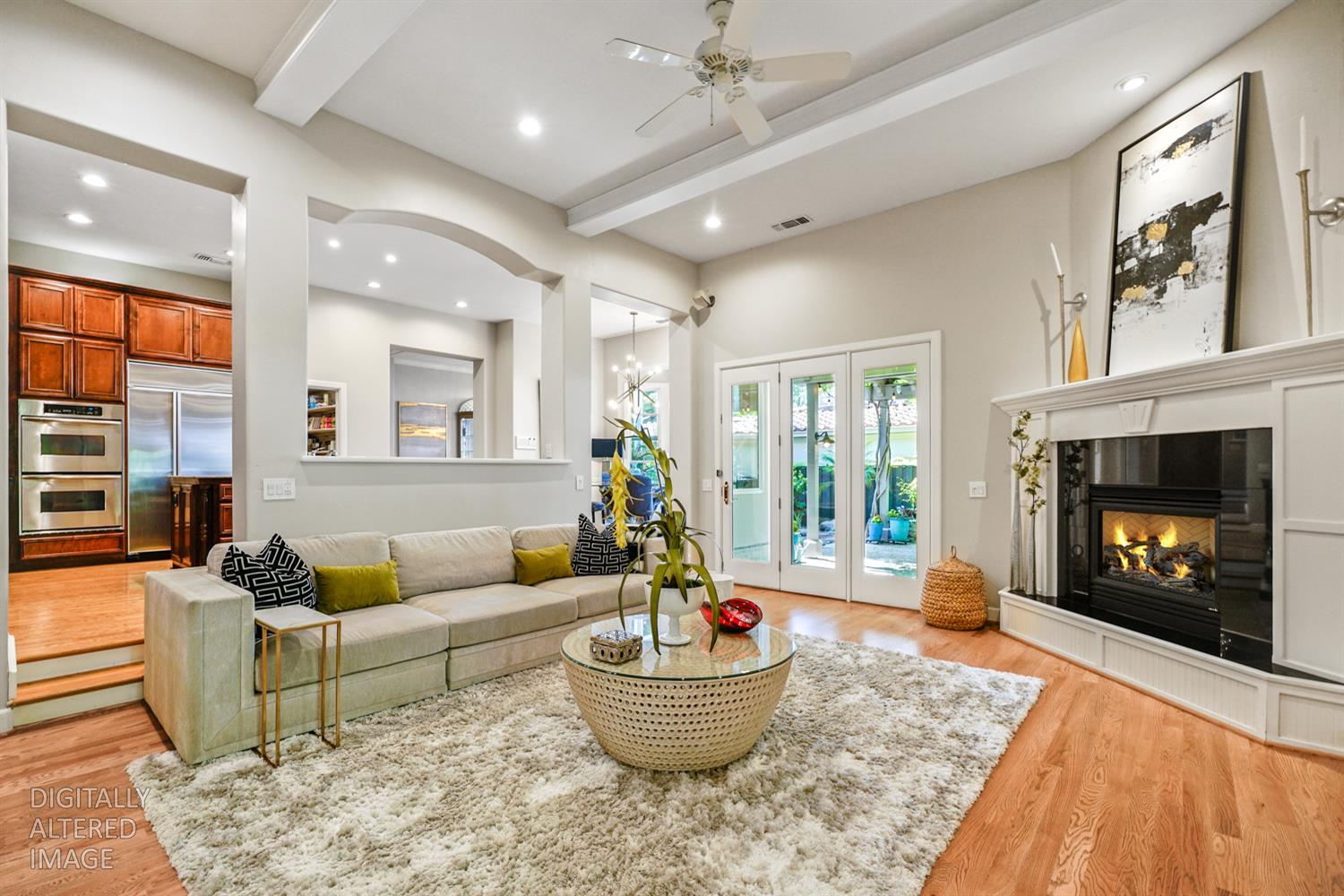 5512 Riviera Granite Bay, CA 95746 - Photo 28 of 76 a living room with furniture and a fireplace