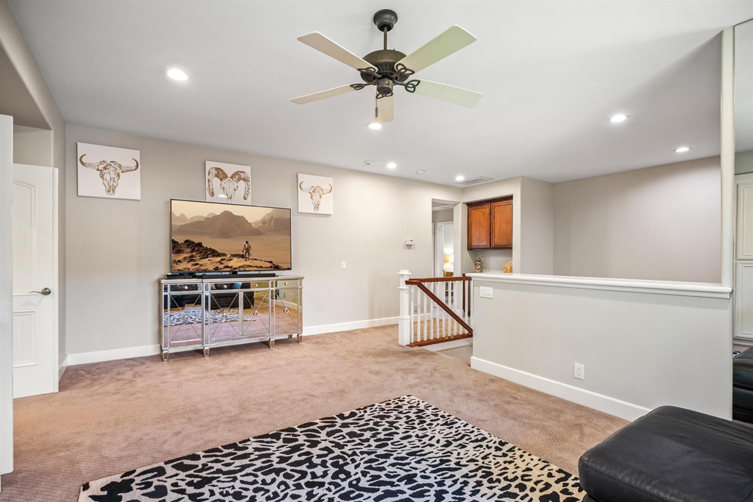5512 Riviera Granite Bay, CA 95746 - Photo 37 of 76 a view of a livingroom with furniture and a ceiling fan